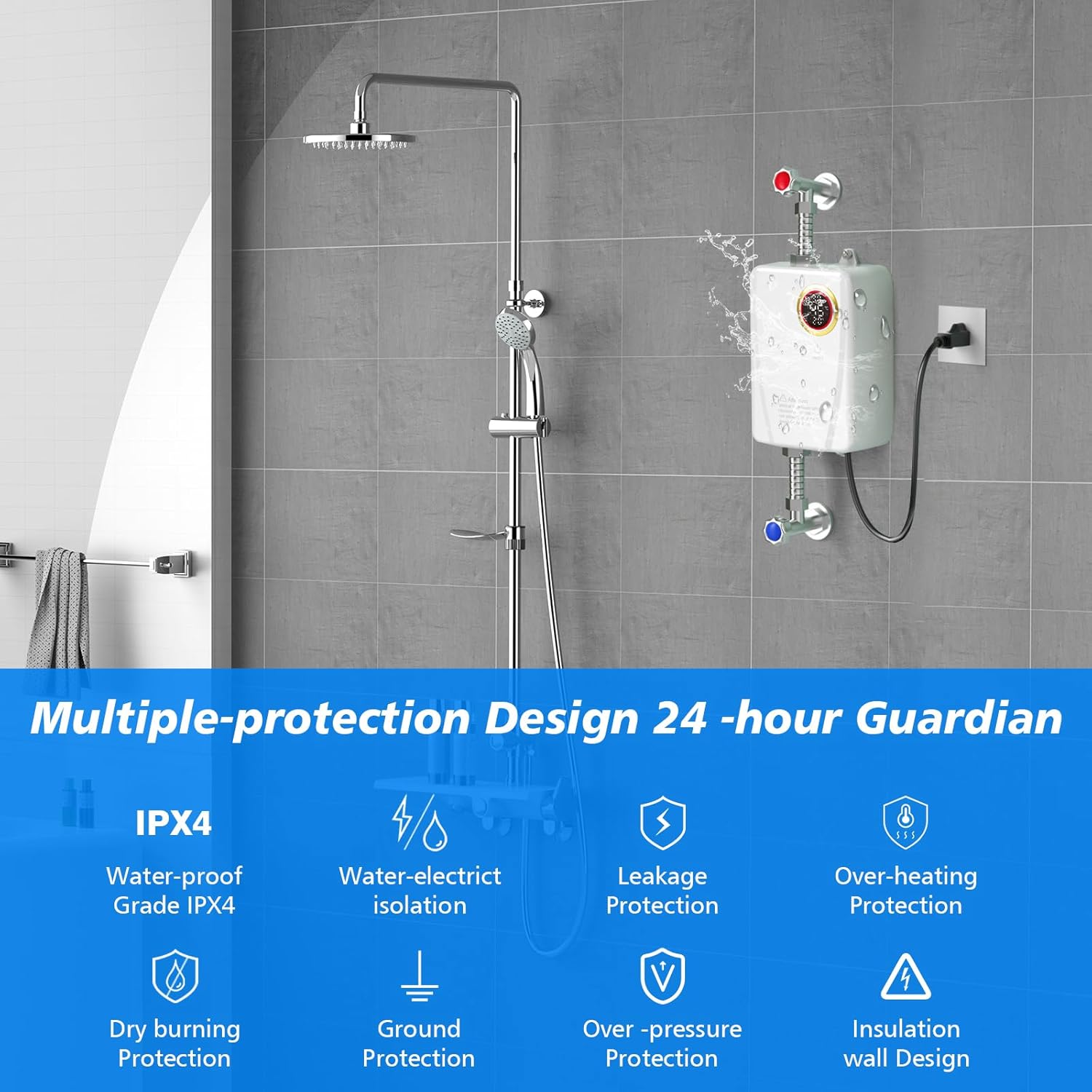 Scaldacqua Istantaneo Elettronico 3500W 220V - immagine 2