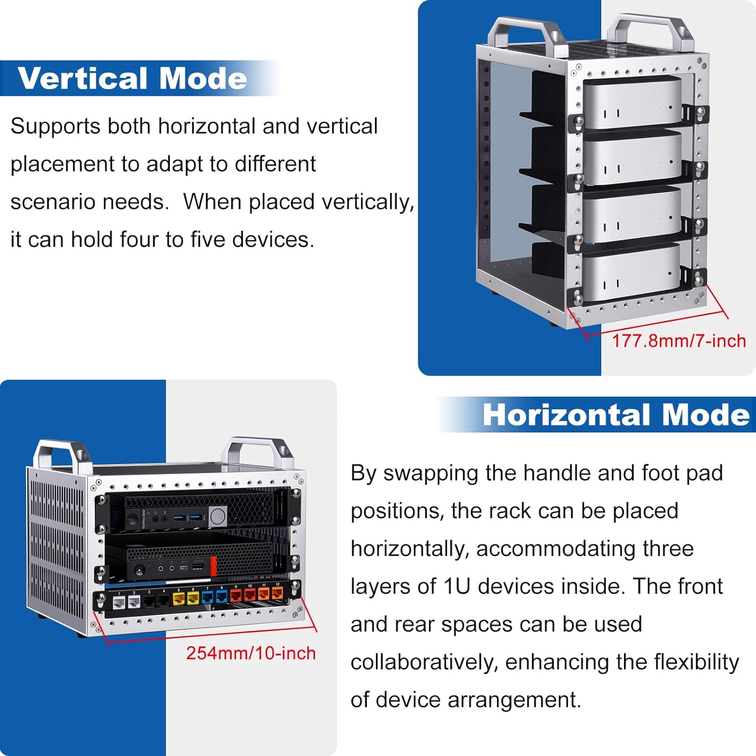 Geeekpi DeskPi RackMate TT - Mini Server Cabinet - immagine 4