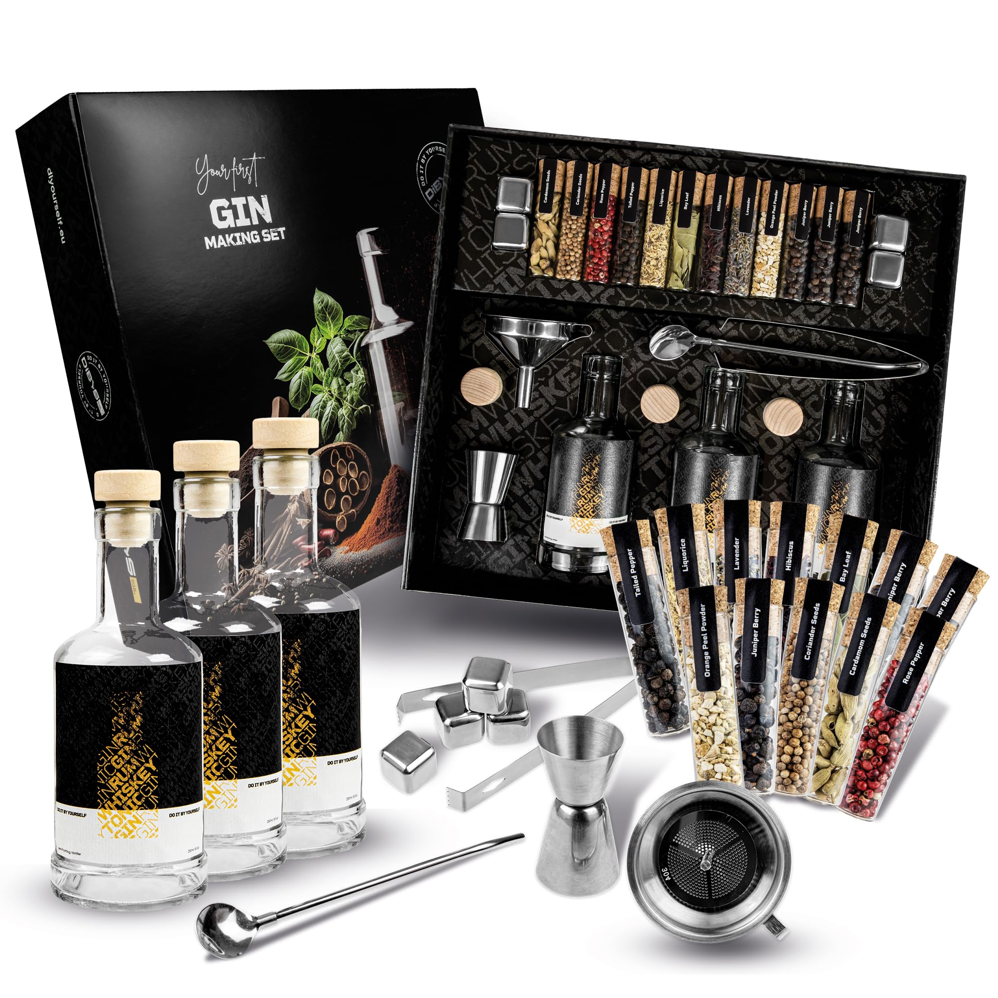 Dibys Kit per Fare il Gin con Botaniche Naturali