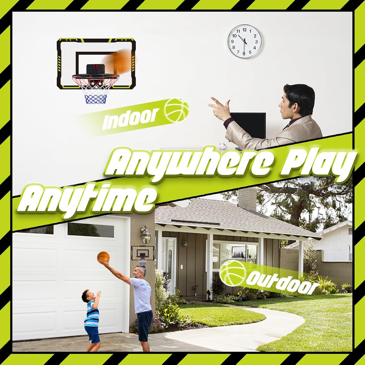 Teuvo Mini Canestro Basket da Camera con Punteggio Automatico - immagine 4