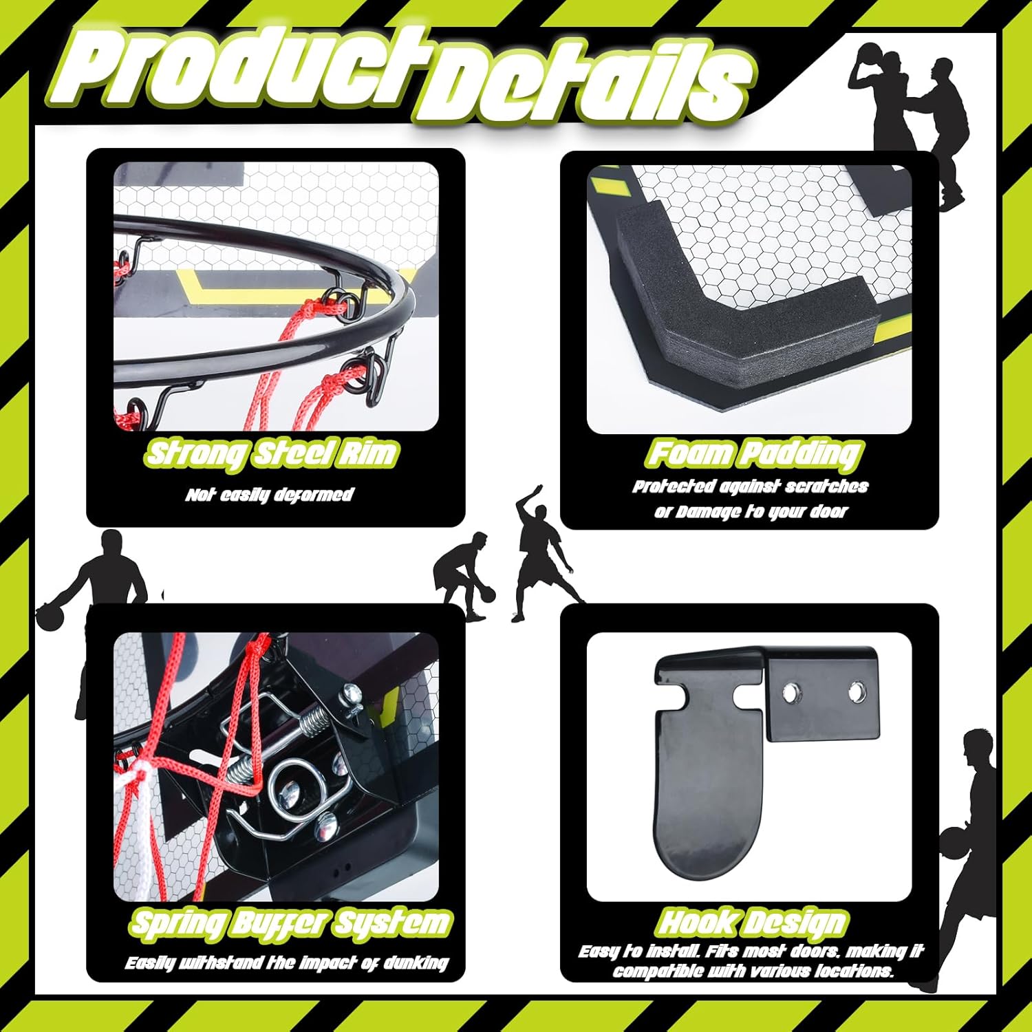 Teuvo Mini Canestro Basket da Camera con Punteggio Automatico - immagine 5