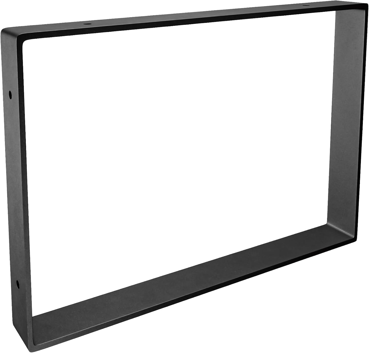 Amig Set 4 Supporti Rettangolari per Scaffali, Nero Opaco - immagine 2