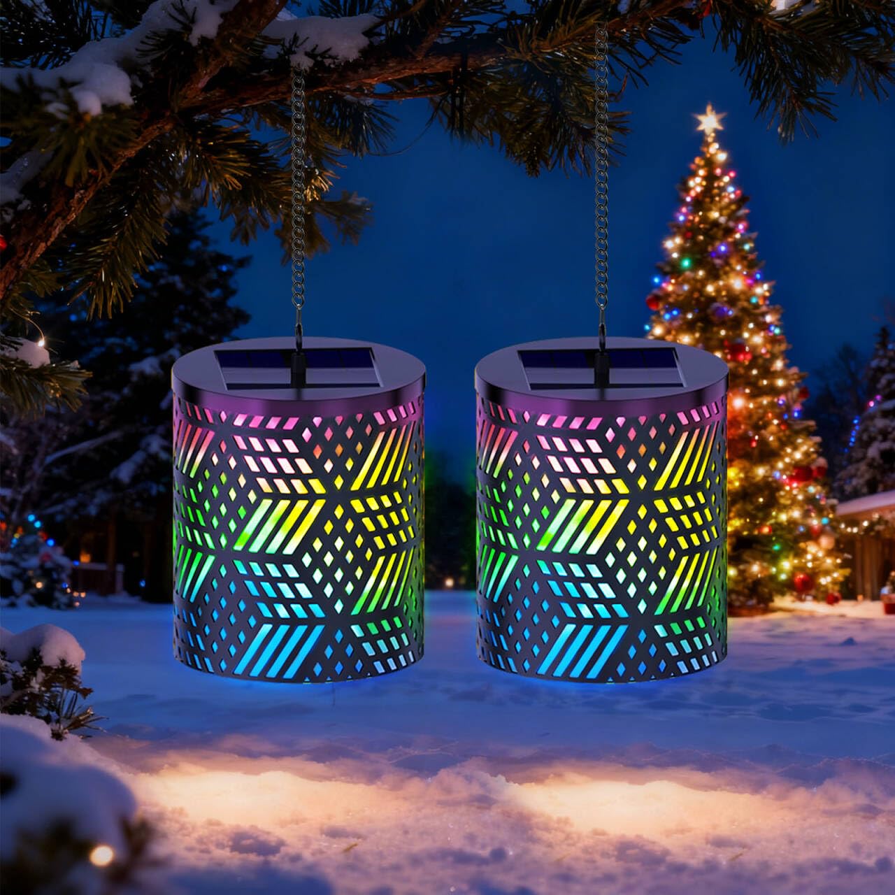 Luci Natalizie LED per Albero e Casa - Losanga (2 pezzi)