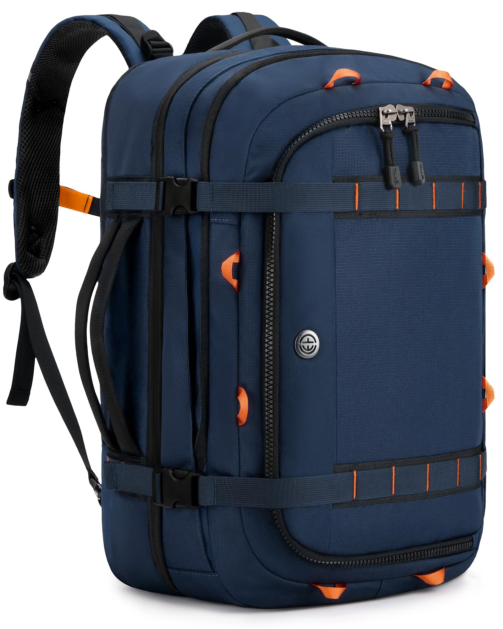 Tolaccea Zaino da Viaggio Espandibile 45L-50L, Blu Navy