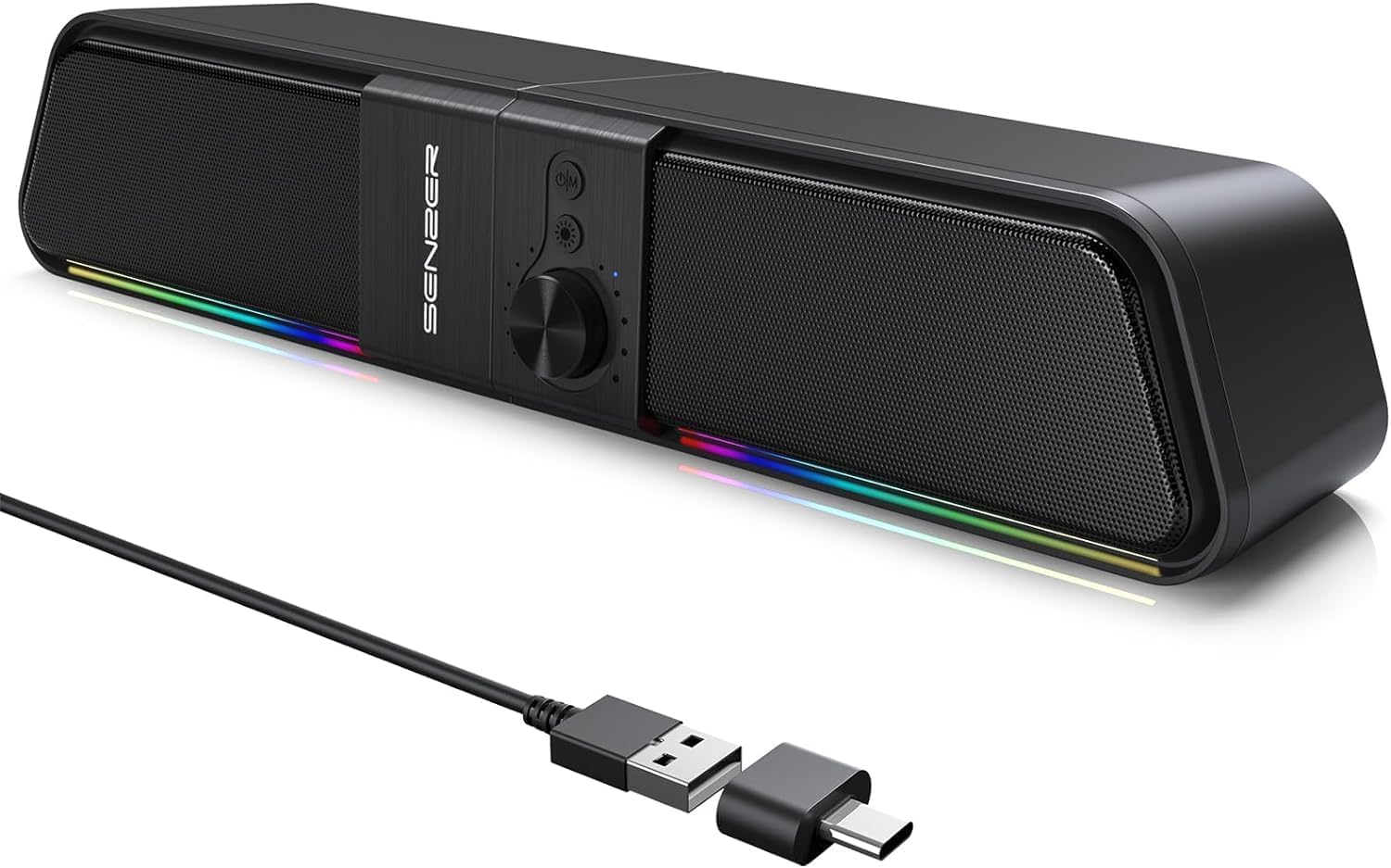 Senzer CS20 Casse PC USB Bluetooth Gaming SoundBar