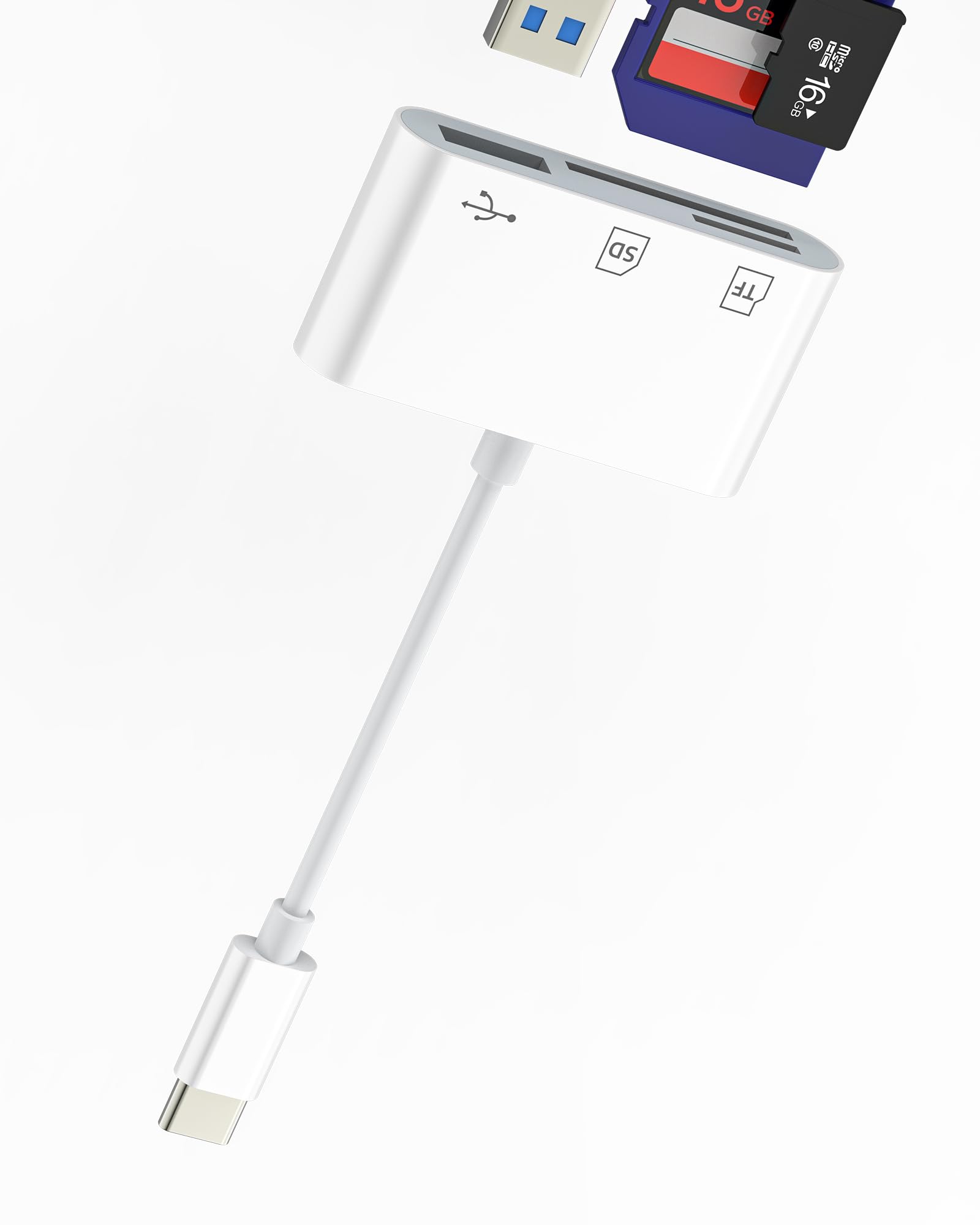 Adattatore USB C a USB (3in1) con Lettore Schede