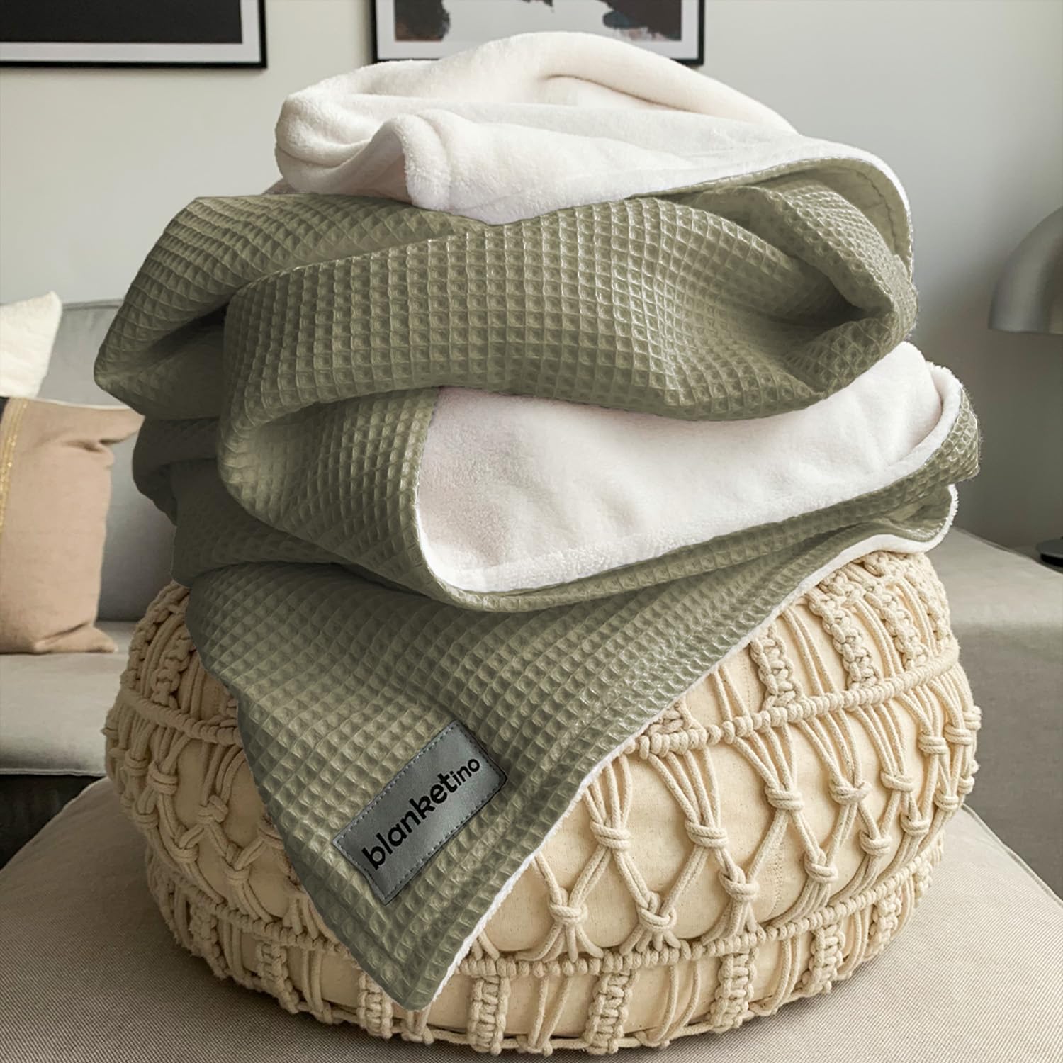 Cuddly Divano Caldo 145x210cm, Verde Oliva