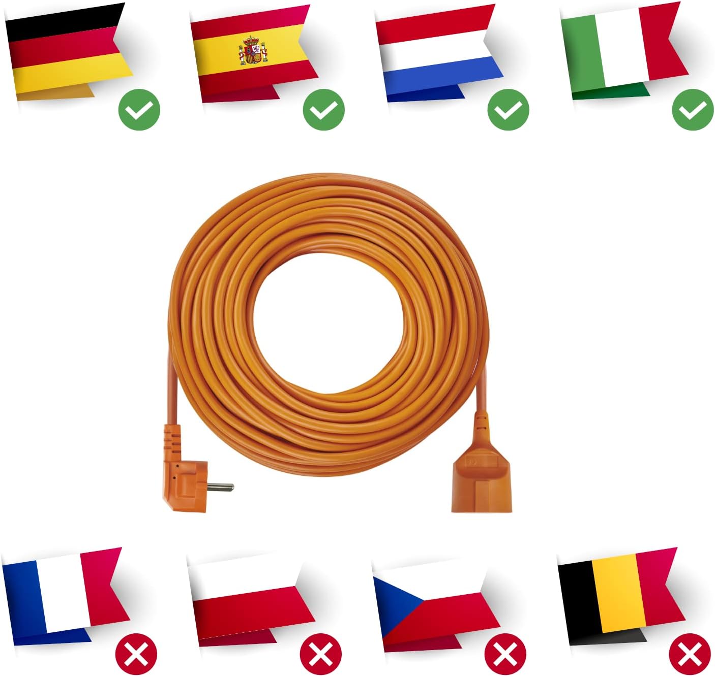 Emos Prolunga Schuko 30m per Interni, IP20 - immagine 2