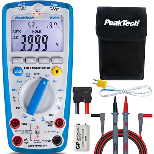 Peaktech 3690 – Multimetro Digitale 5 in 1