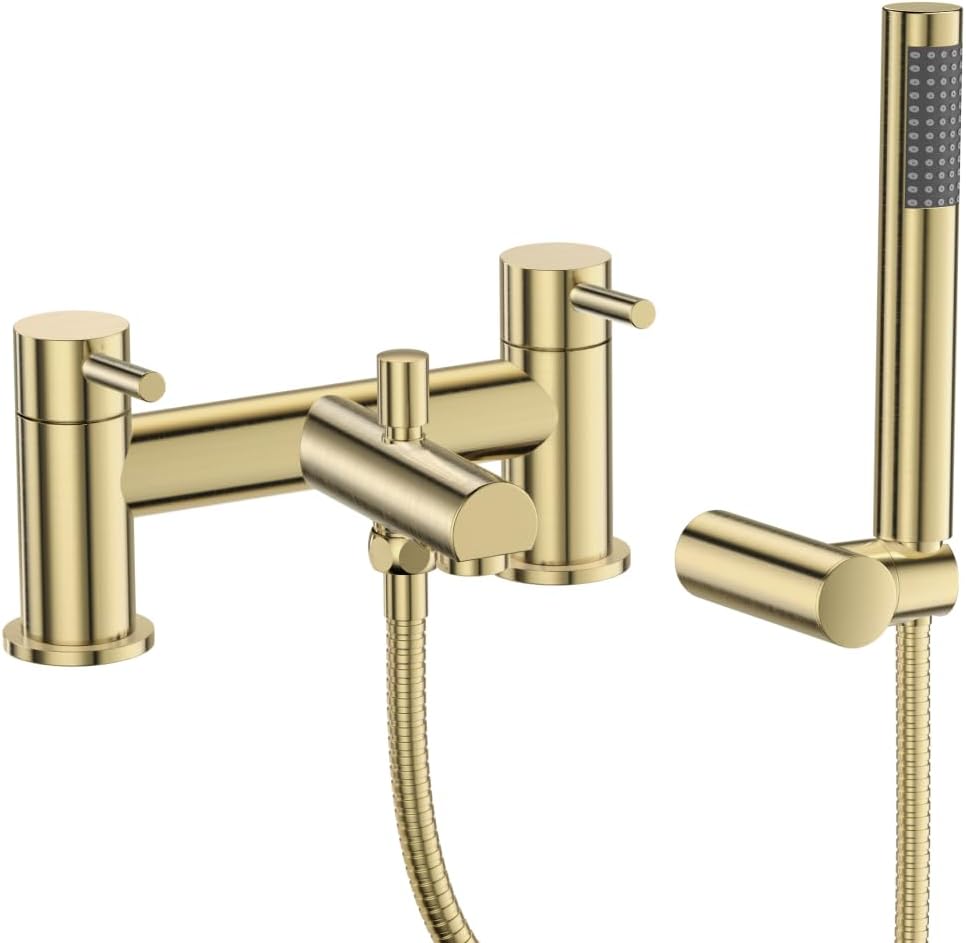 Veebath Delta - Miscelatore Vasca Ottone Spazzolato - immagine 1