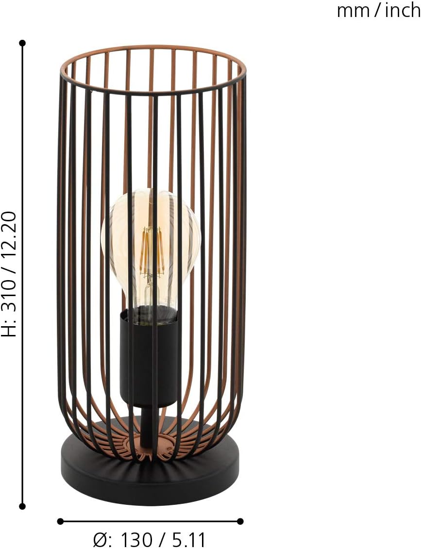 EGLO Roccamena Lampada da Tavolo Vintage 1 Luce - immagine 4