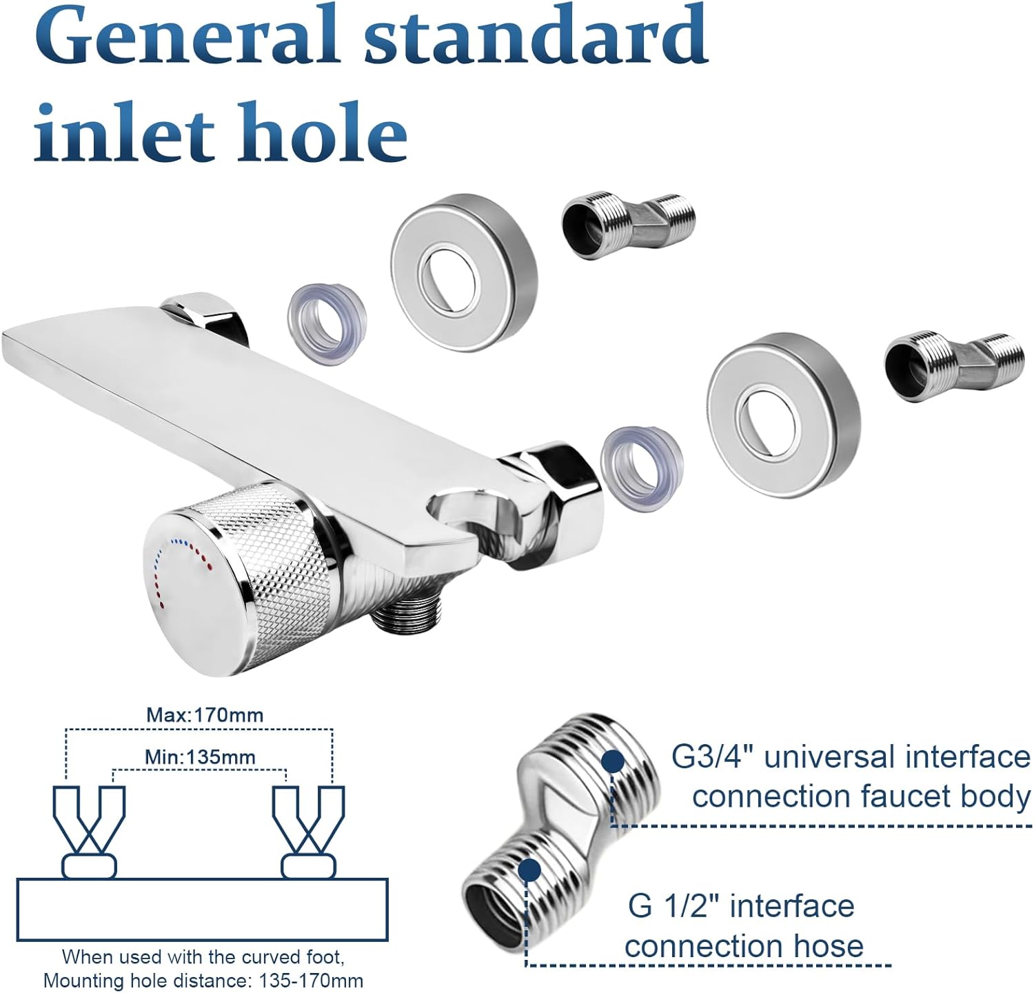 Rubinetto per Vasca da Bagno a Cascata con Doccetta - immagine 4