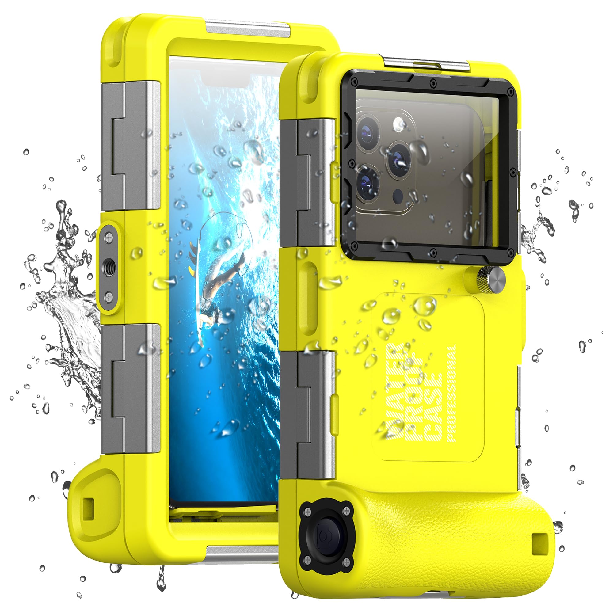 Custodia Impermeabile Subacquea IP68 15M (Giallo)