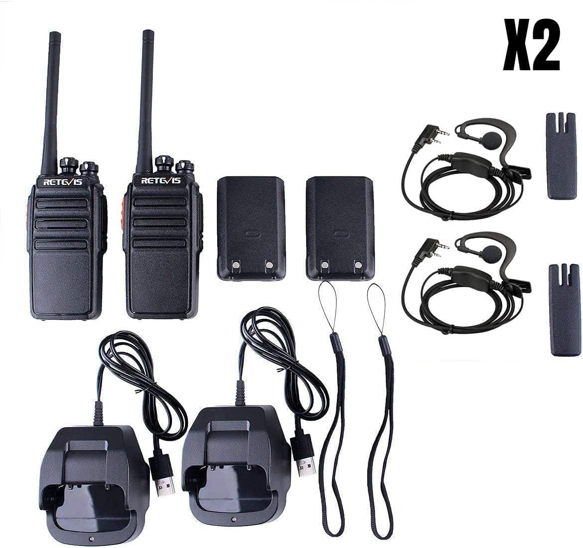 Retevis RT24 Plus Walkie-Talkie PMR446 (4 pezzi) - immagine 7