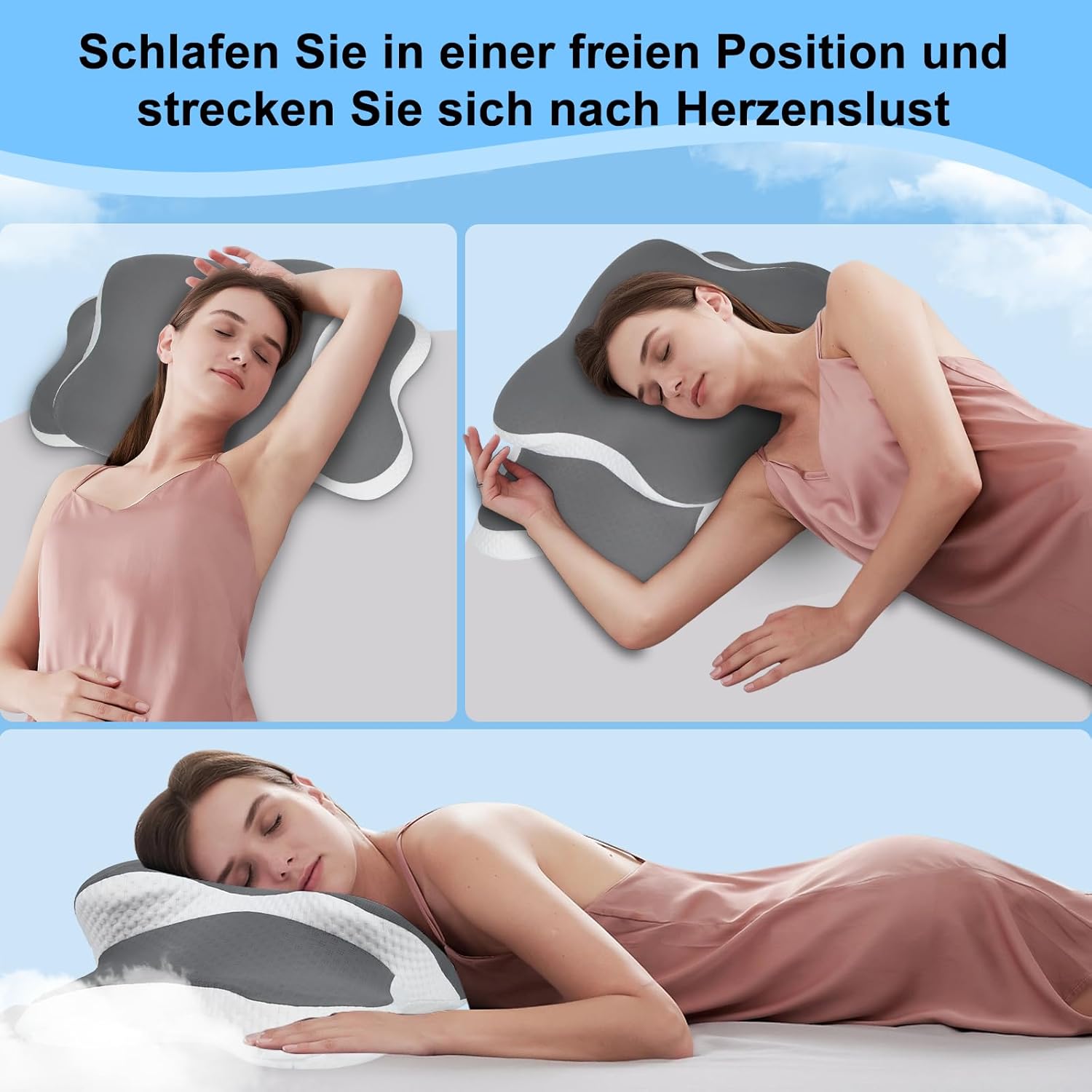 Cuscino Memory Foam Cervicale Ergonomico - immagine 4