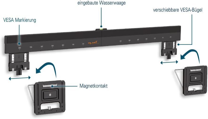 Mywall HE7-2L - Supporto TV da Parete 43-100" Ultra Sottile - immagine 4