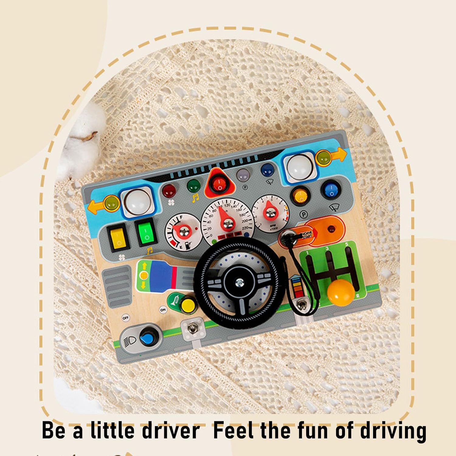 Giocattolo Volante in Legno per Bambini con Suoni - immagine 6