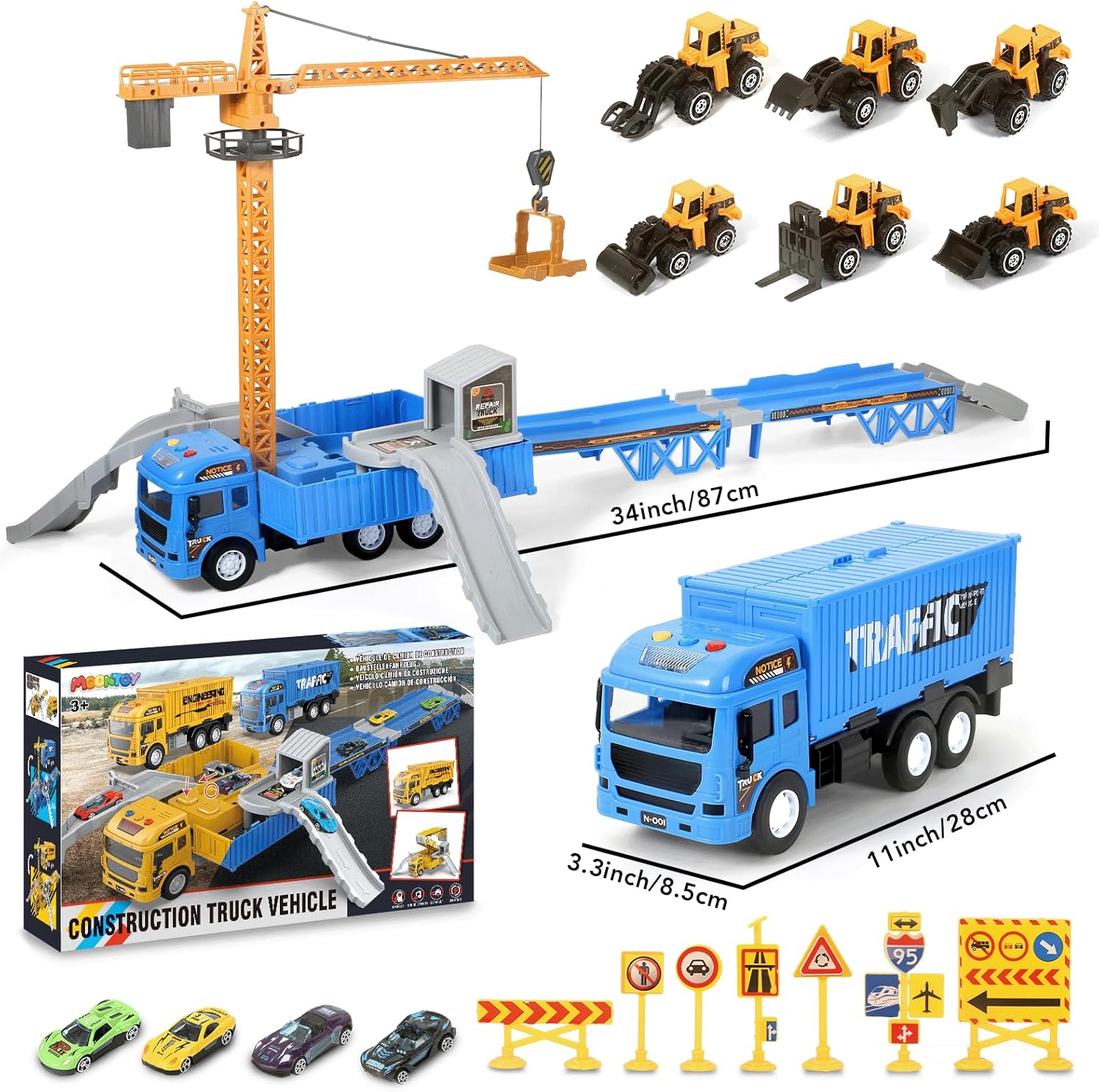 MOONTOY Cantiere Giocattolo per Bambini - immagine 3