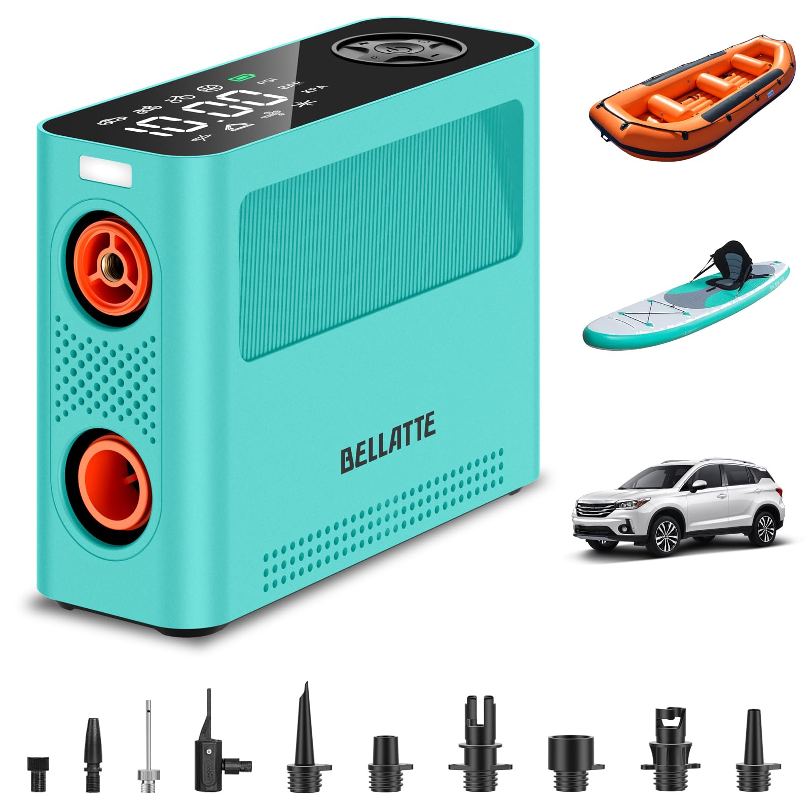 Pompa Elettrica Multifunzione 7 in 1 120psi 12V DC