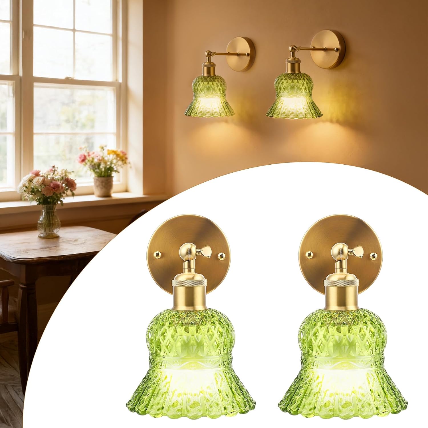 Strixorn Lampada da Parete Vintage E26 (2 Pezzi) - immagine 1