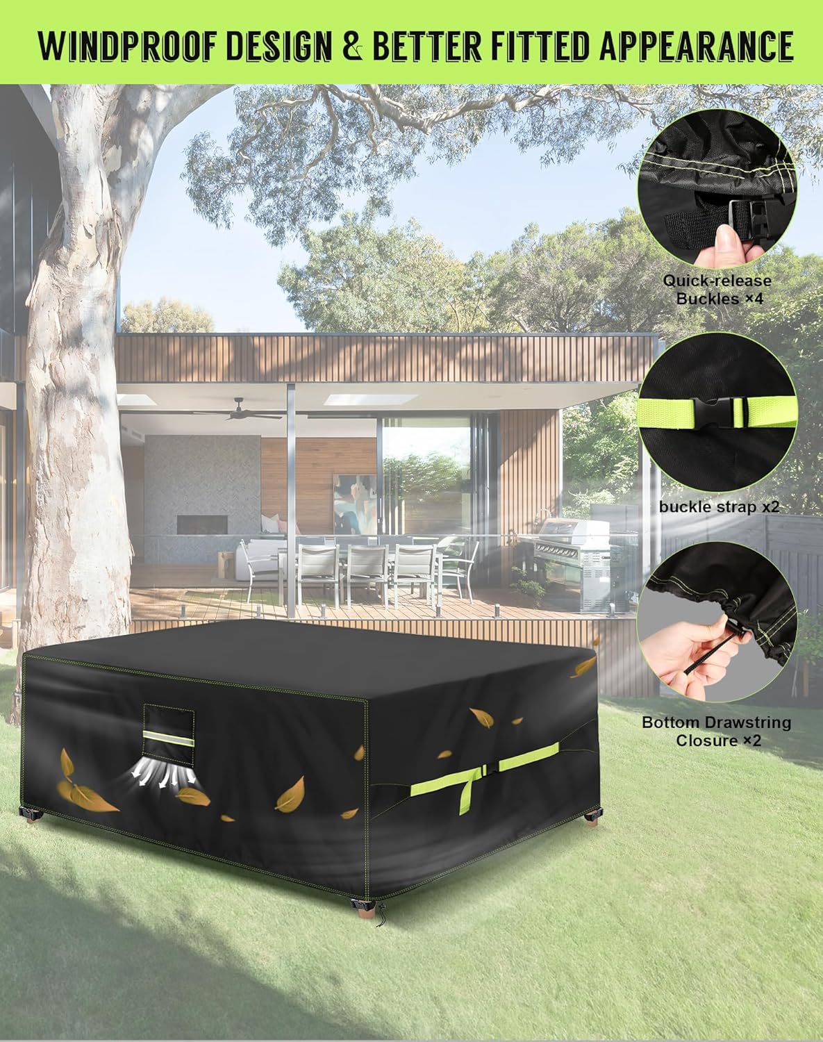 VDISRR Copertura Tavolo Esterno 300x250x100cm - immagine 4