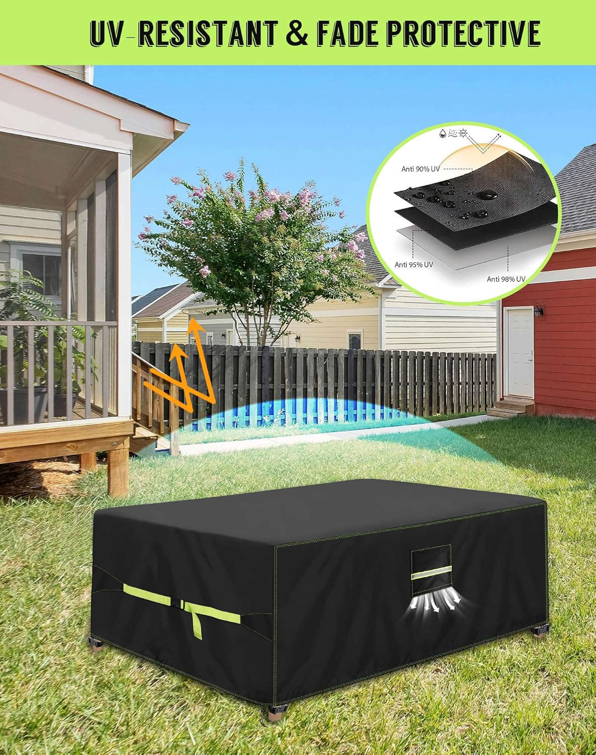 VDISRR Copertura Tavolo Esterno 300x250x100cm - immagine 5