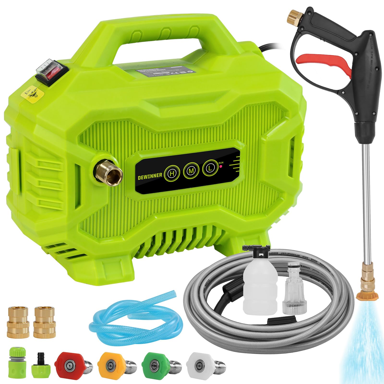 Dewinner Idropulitrice Portatile 1200W 130 Bar