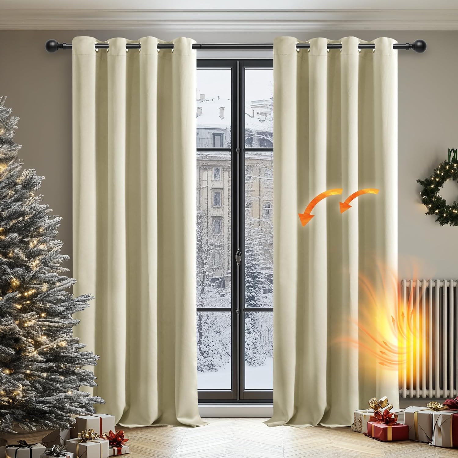 Deconovo Tende Oscuranti Termiche 2 Pezzi 140x220 CM - immagine 2