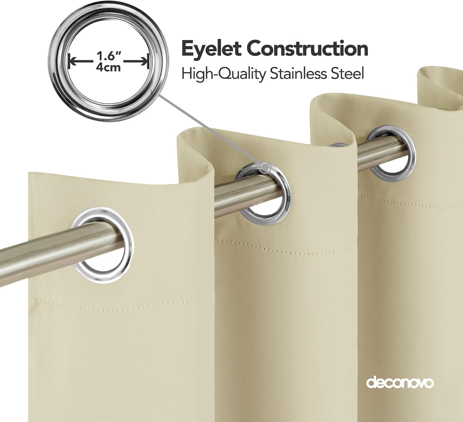 Deconovo Tende Oscuranti Termiche 2 Pezzi 140x220 CM - immagine 6