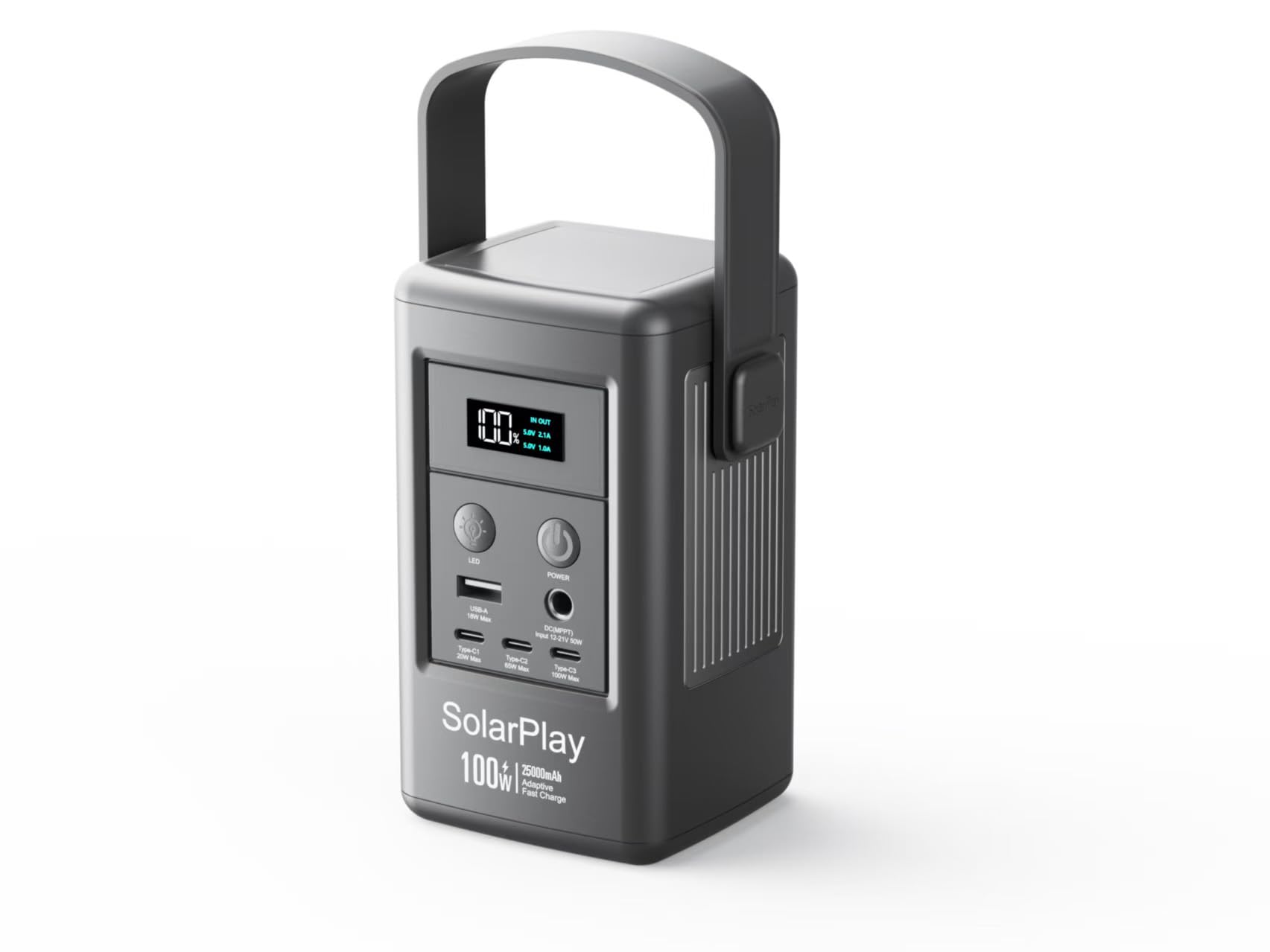 SOLARPLAY Powerstation 2500 mAh, generatore solare Q100