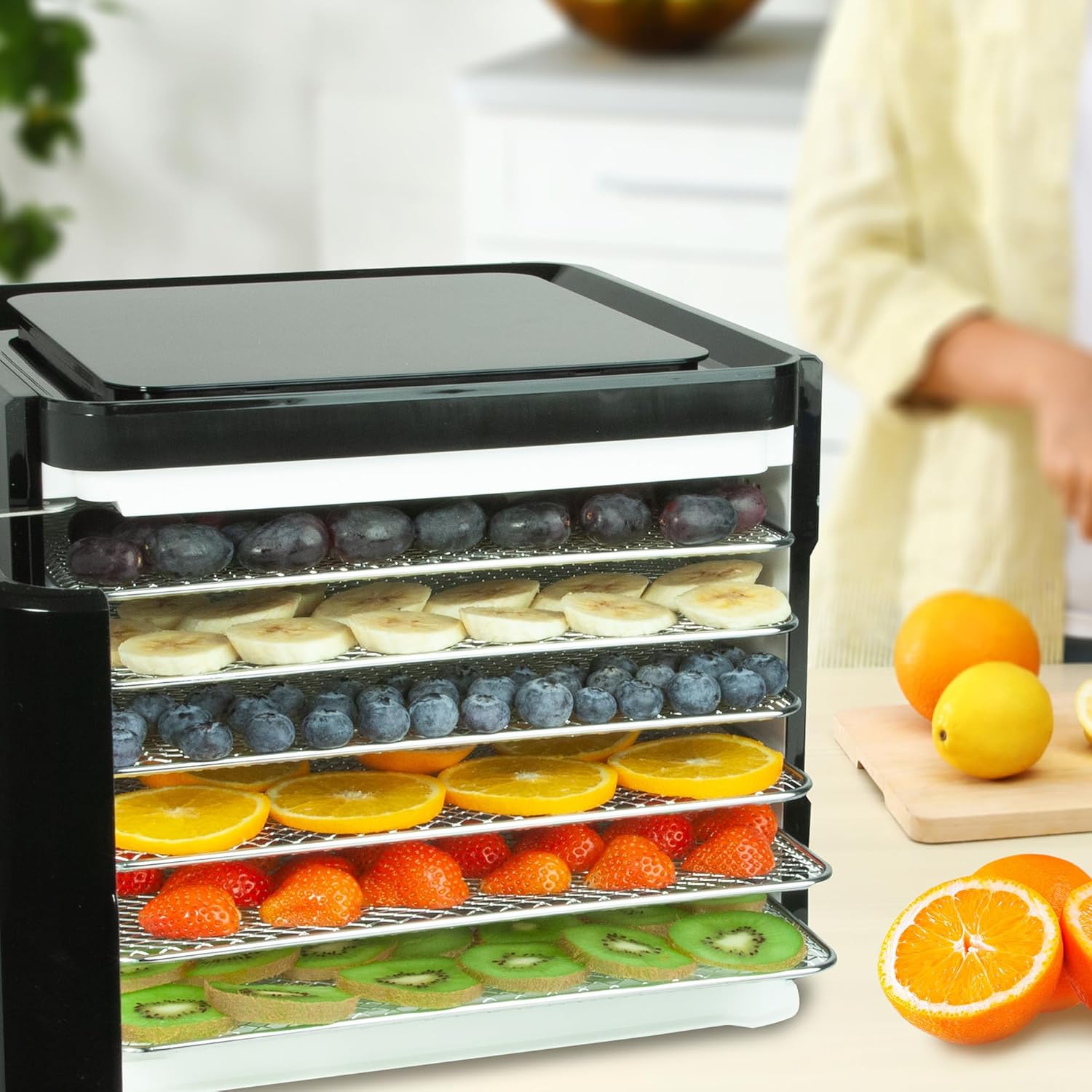 Nebula Disidratatore Alimentare 6 Vassoi 400W, Nero - immagine 5