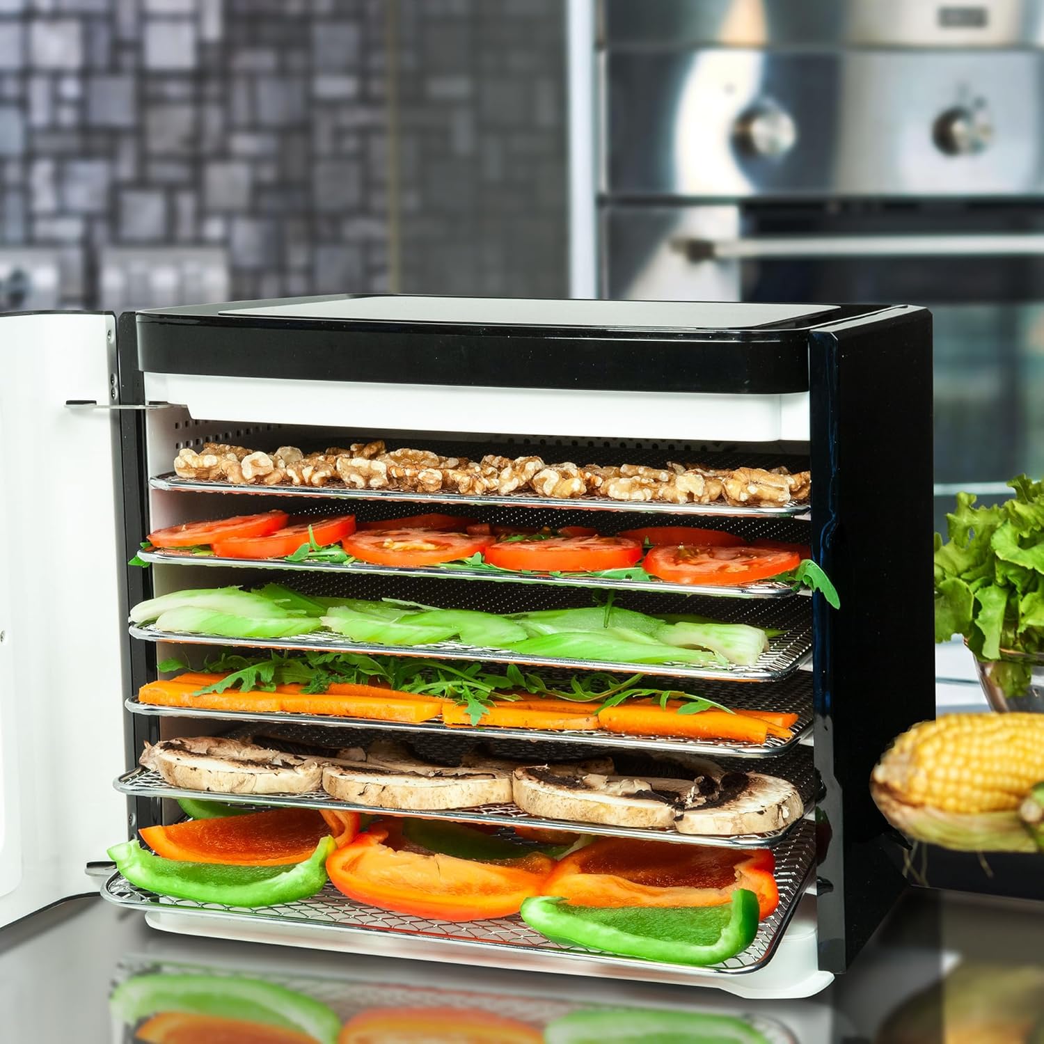 Nebula Disidratatore Alimentare 6 Vassoi 400W, Nero - immagine 6