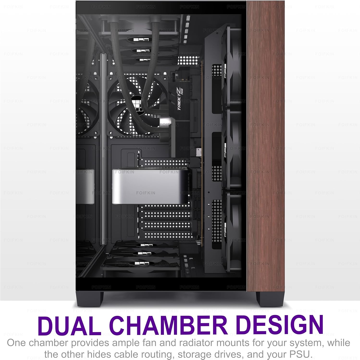 Foifkin M09 - Case PC ATX Mid-Tower Gaming, Nero - immagine 7