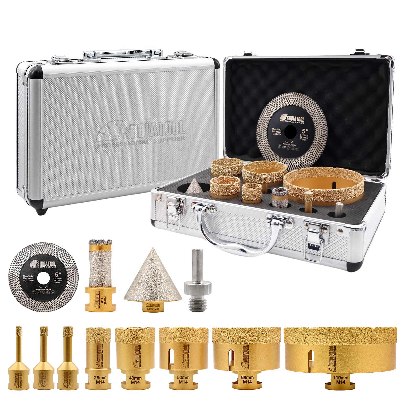 Shdiatool Punte Diamantate per Carotaggio M14