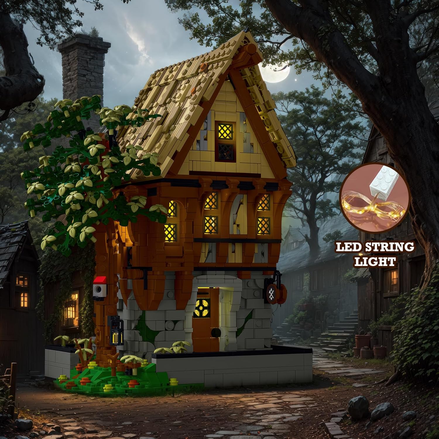 JMBricklayer Medieval Blacksmith Shop Lighting Set 30122 - immagine 2