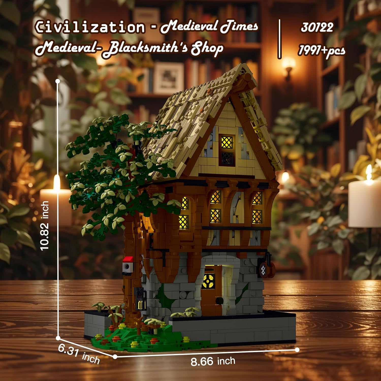 JMBricklayer Medieval Blacksmith Shop Lighting Set 30122 - immagine 5