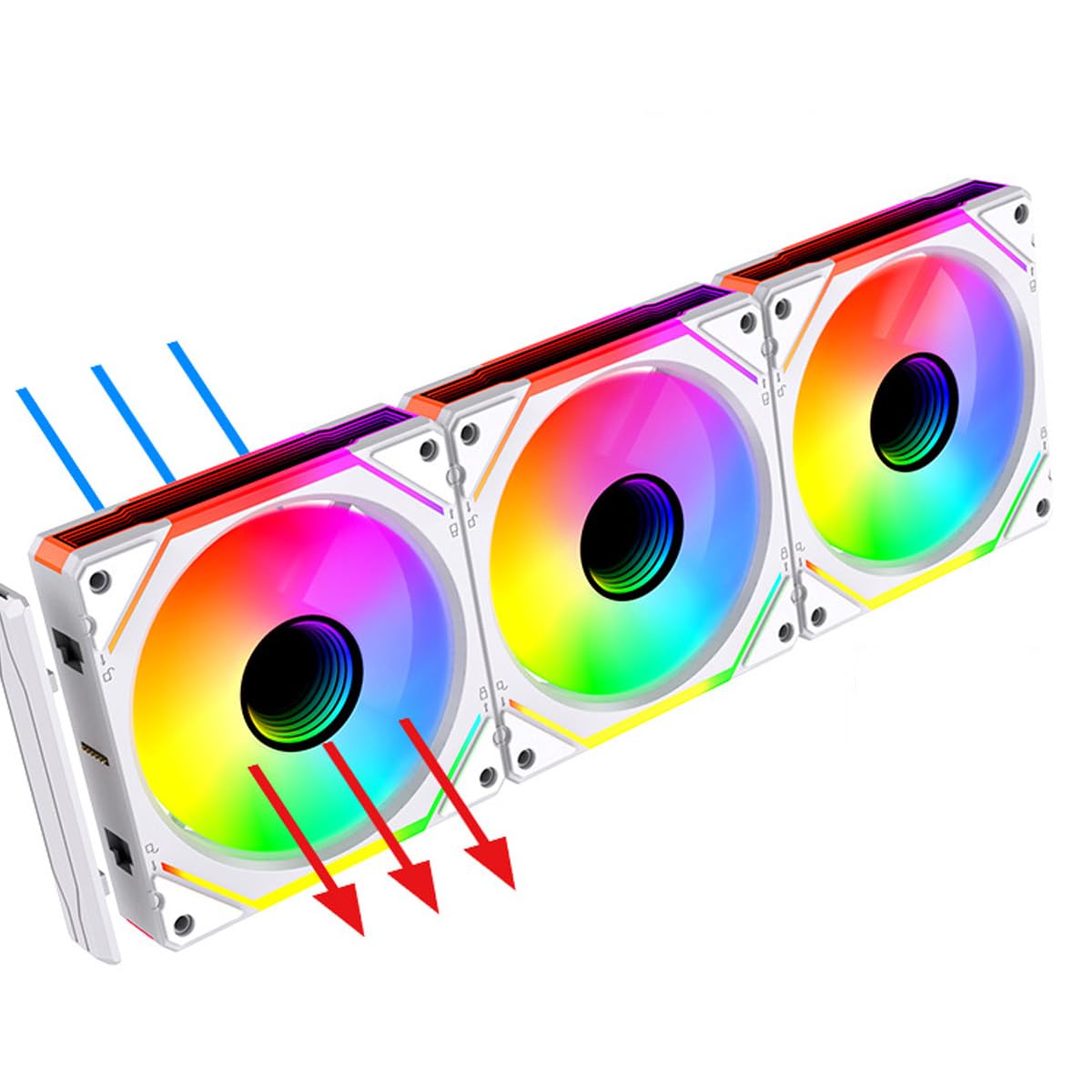 Ventole Infinity 120mm ARGB a Flusso Inverso (3 pz)