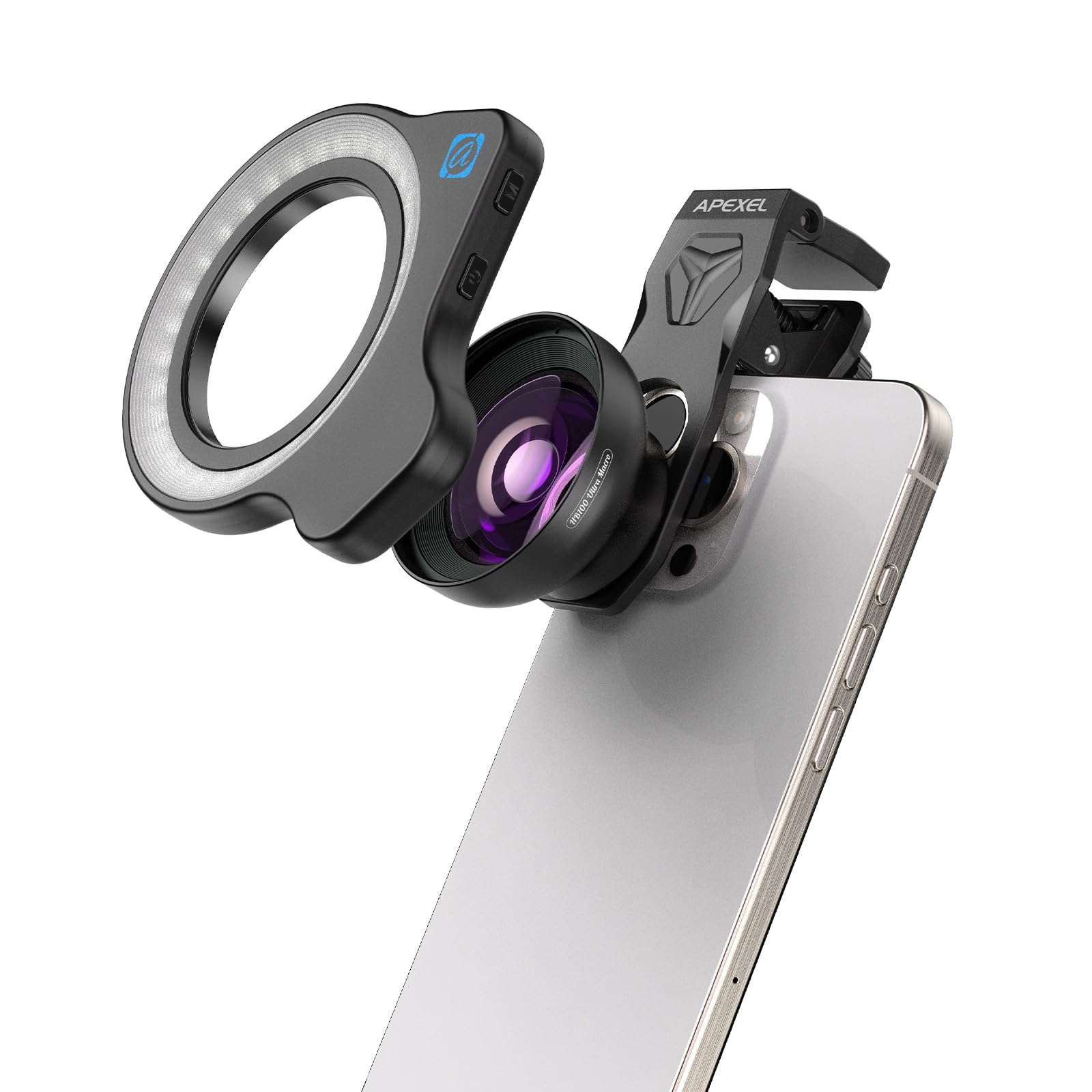 Obiettivo Macro Evil Eye con Luce Riempimento Smartphone