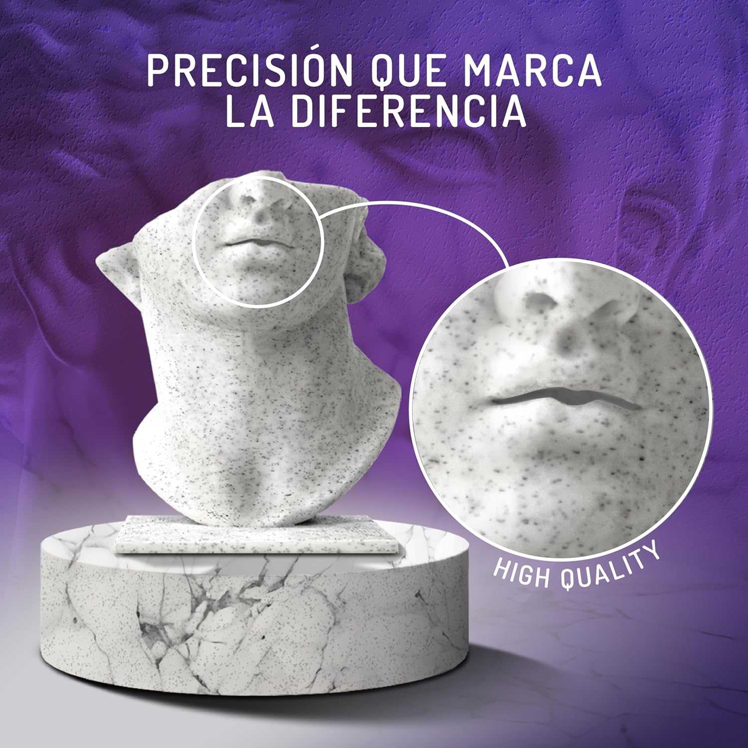 Winkle Filamento PLA 1,75mm per Stampante 3D - Marmo Chiaro - immagine 2