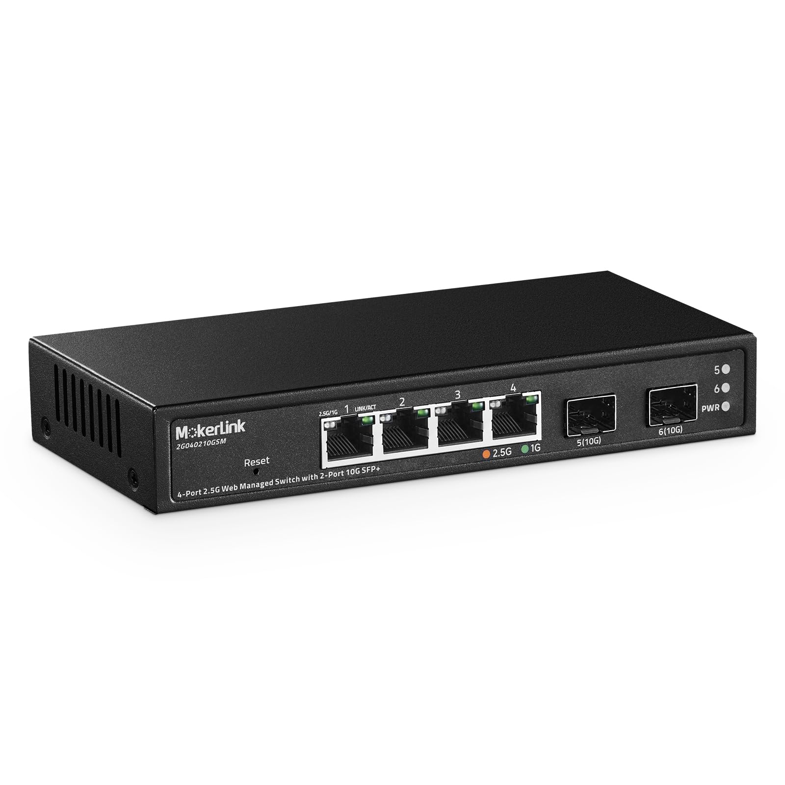 Mokerlink Switch Gestito 4 Porte 2.5G con Slot 10G SFP+