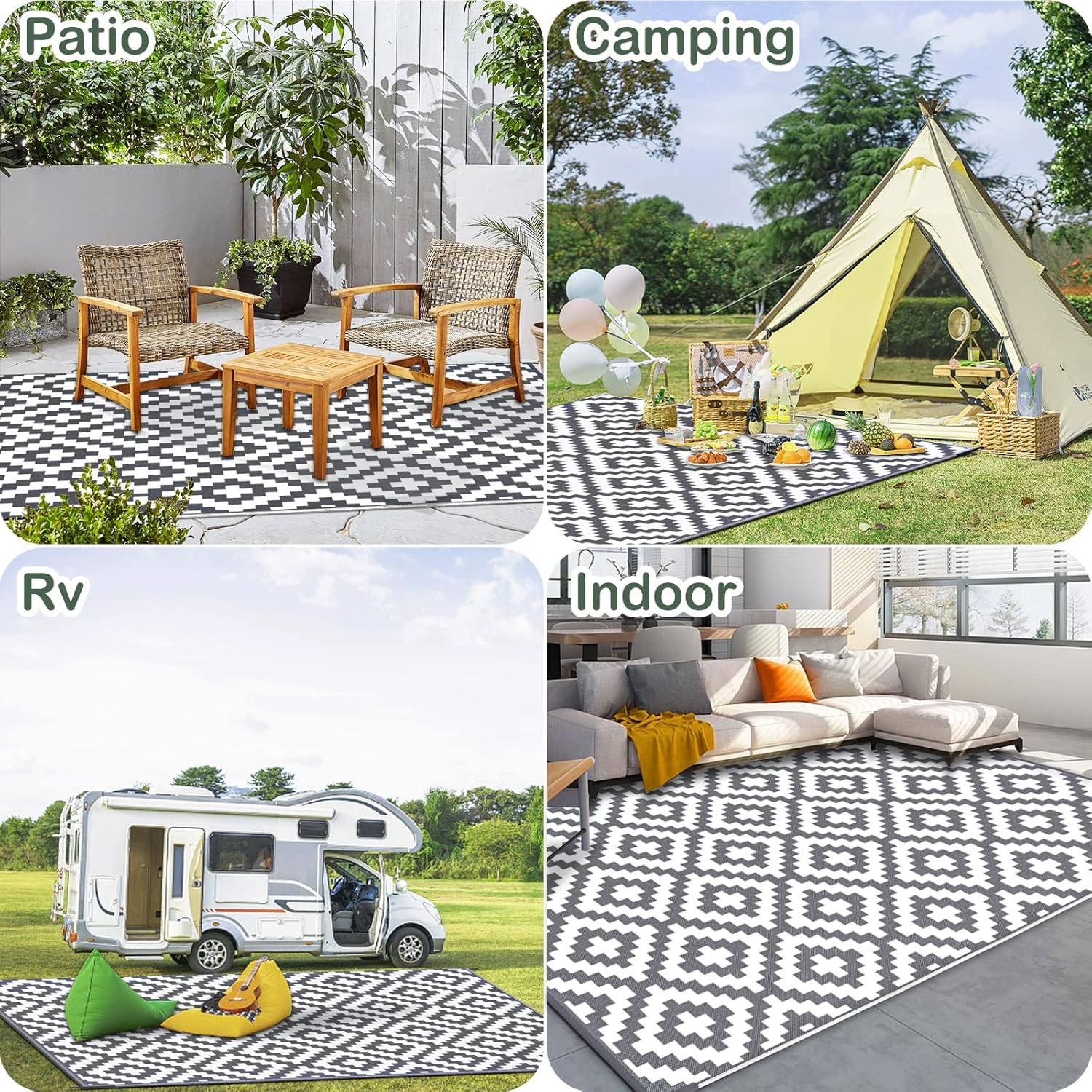 Mokani Tappeto da Esterno 180x270cm Antiscivolo - immagine 7