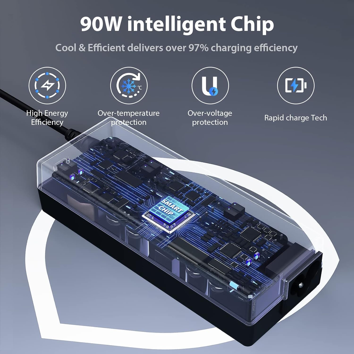 Sunydeal 90W Alimentatore Universale Notebook - immagine 5