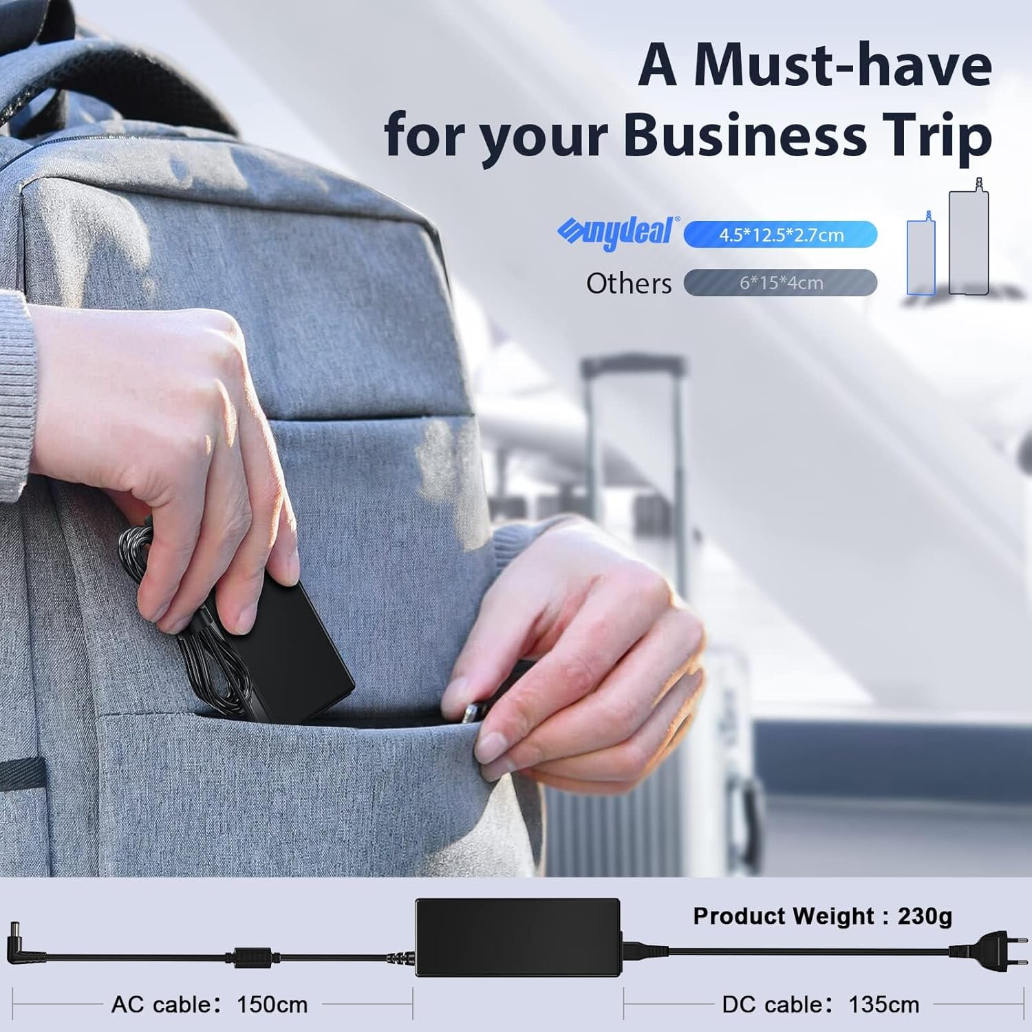 Sunydeal 90W Alimentatore Universale Notebook - immagine 6