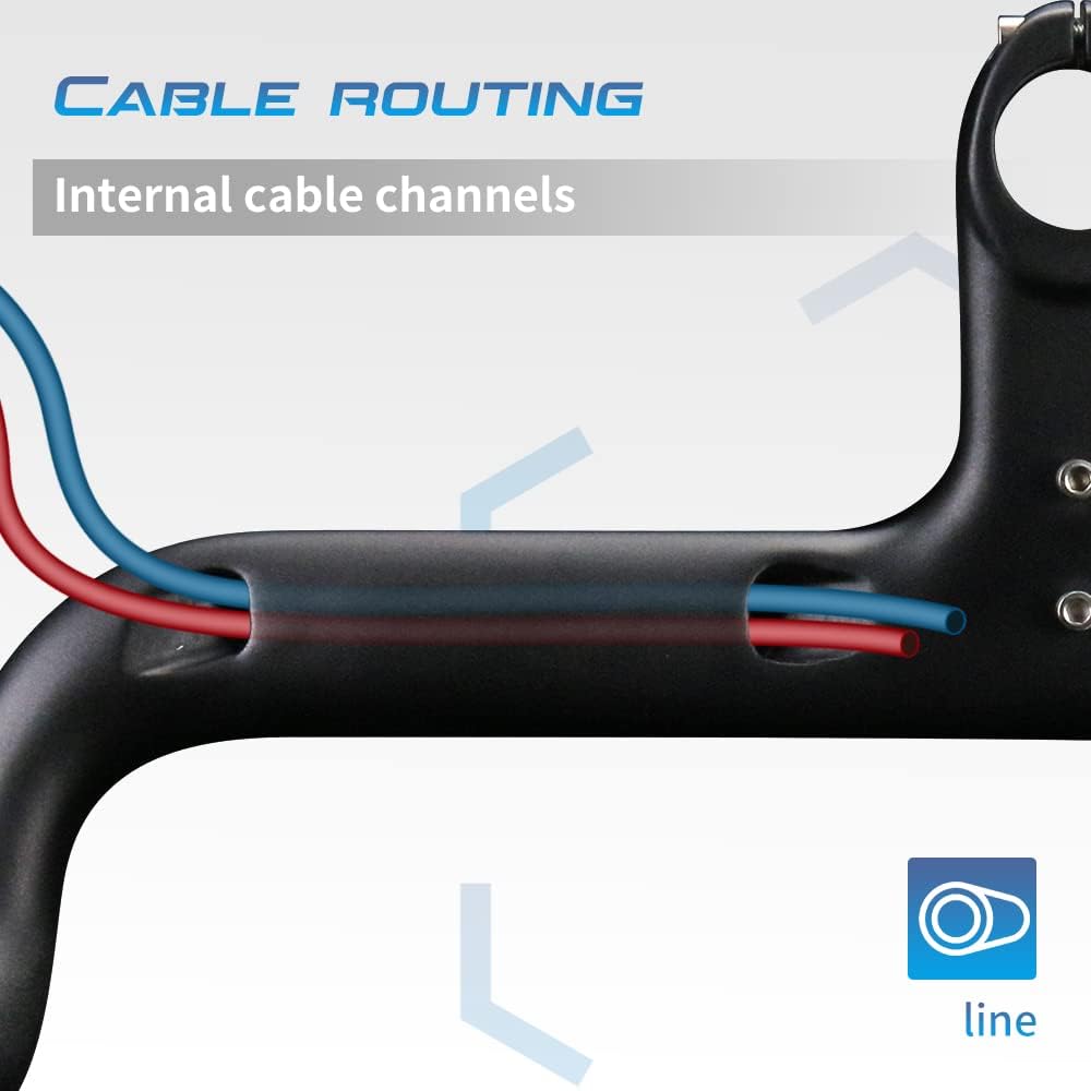 Alfa Pasca Manubrio Carbonio Bici Strada UD Opaco - immagine 4