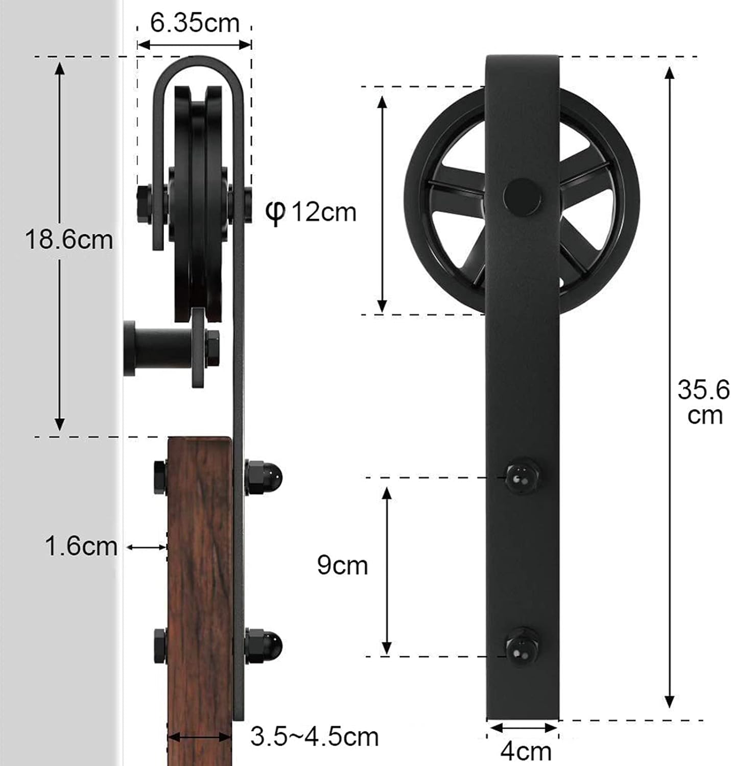 Winsoon Binario Porta Scorrevole 400cm per Doppia Porta - immagine 2