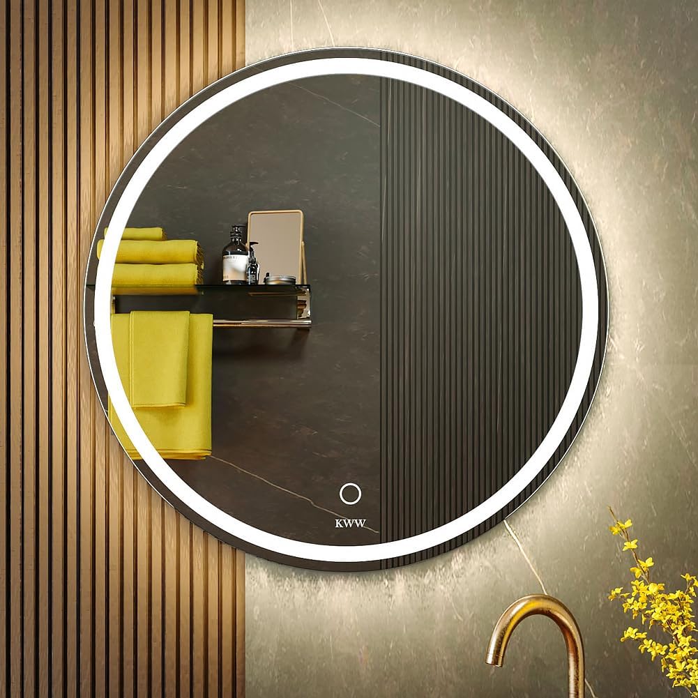 Kww Specchio Vanity Bagno LED Rotondo 60cm