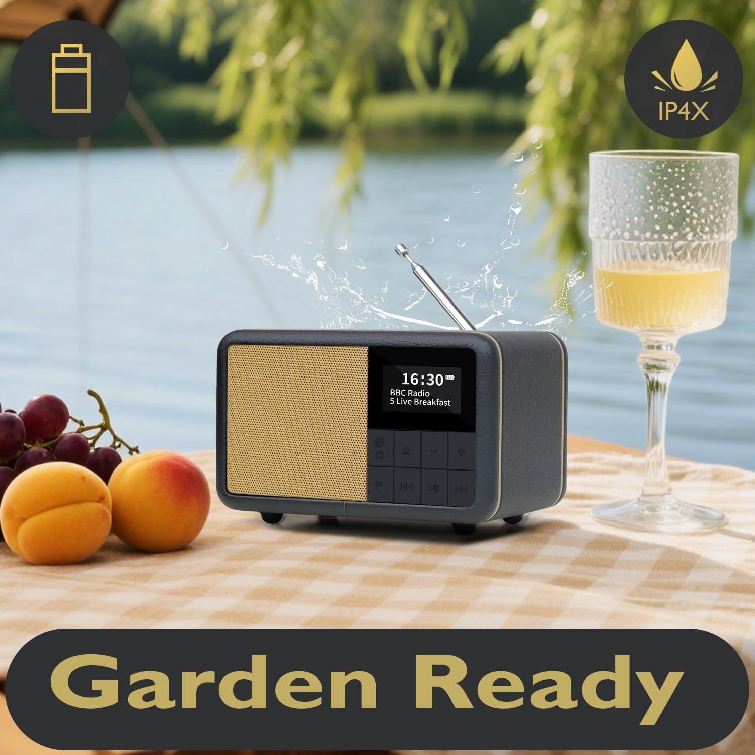 Lemega CR7 Mini Radio DAB+ Portatile con Bluetooth - immagine 4