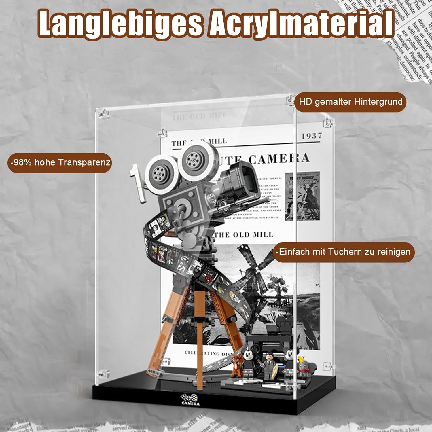 Cooldac Vetrina Acrilico per Lego 43230 Disney Camera - immagine 4