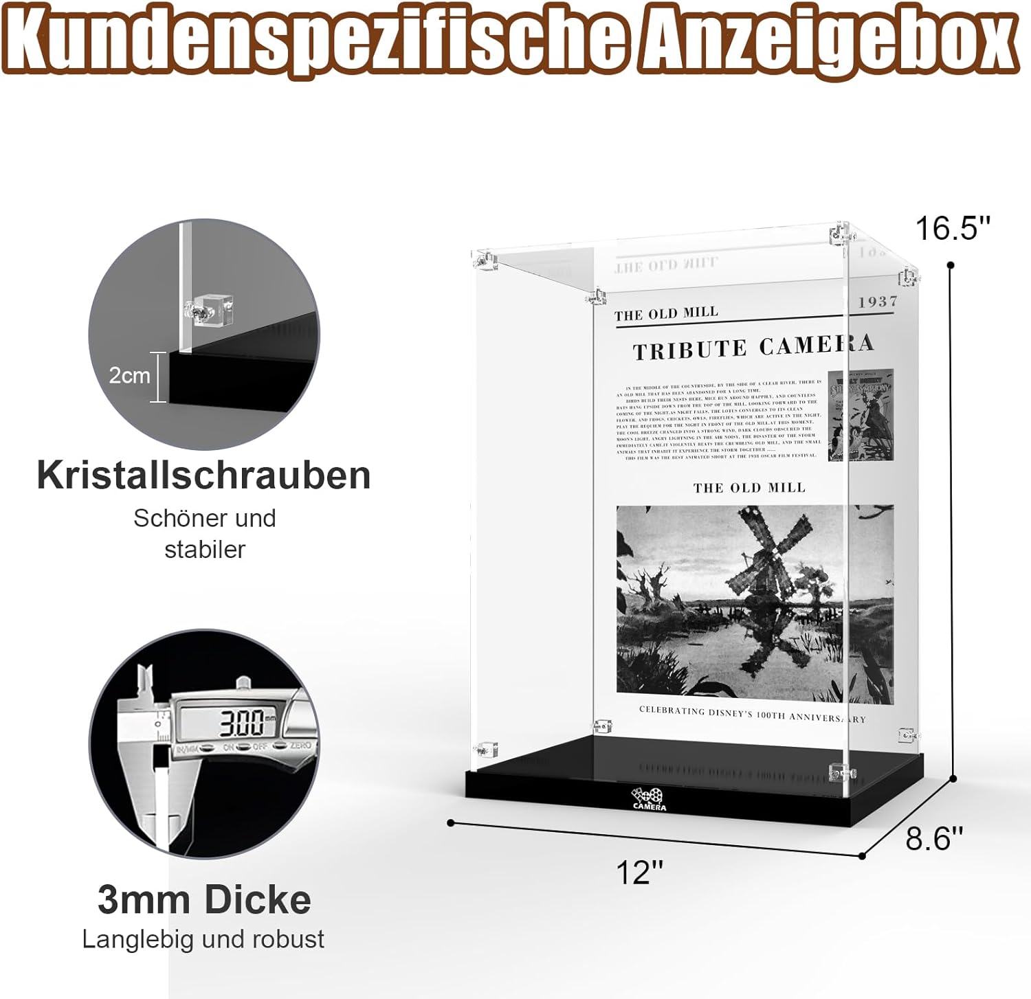 Cooldac Vetrina Acrilico per Lego 43230 Disney Camera - immagine 5