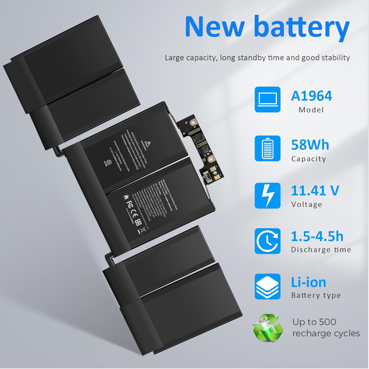 Asuncell Batteria A1964 A1989 per MacBook Pro 13 Inch - immagine 5